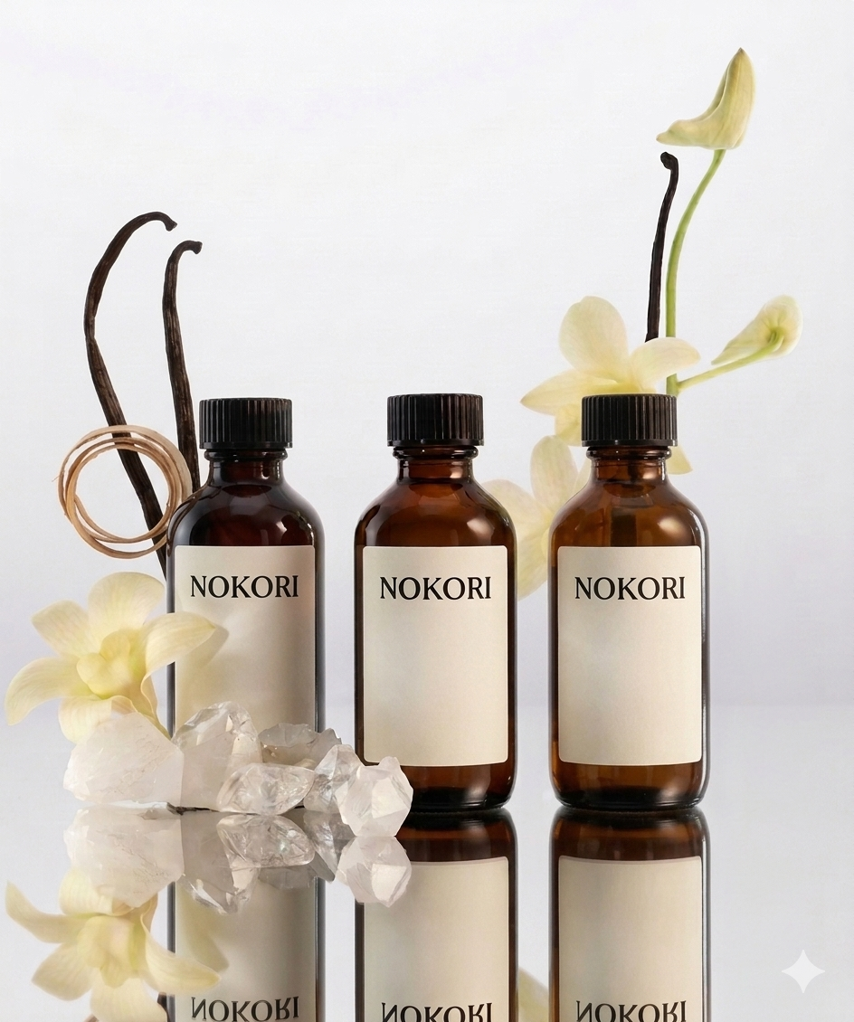 Nokori fragrance bottles